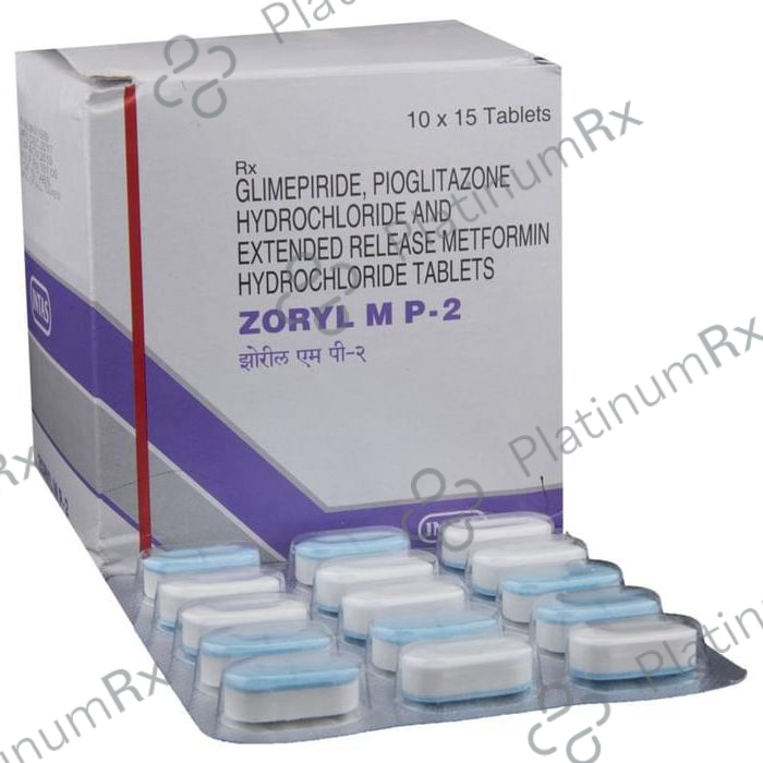Zoryl MP 2 2/500/15mg Tablet ER 15s