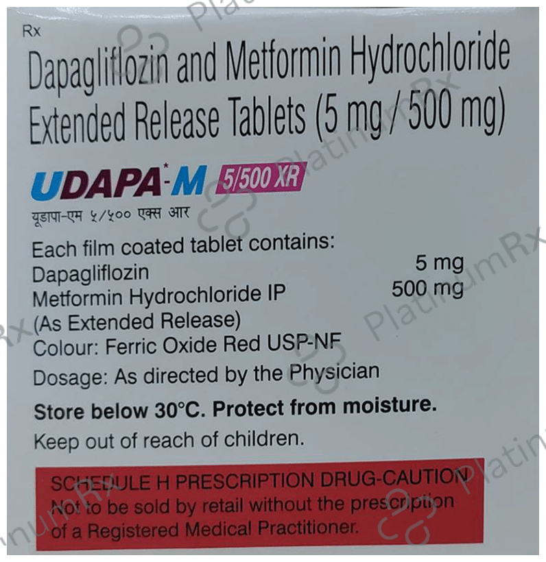 Udapa M 5/500mg XR Tablet 10s