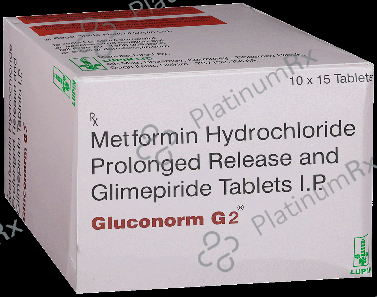 Gluconorm G2 2/500mg Tablet PR 15s