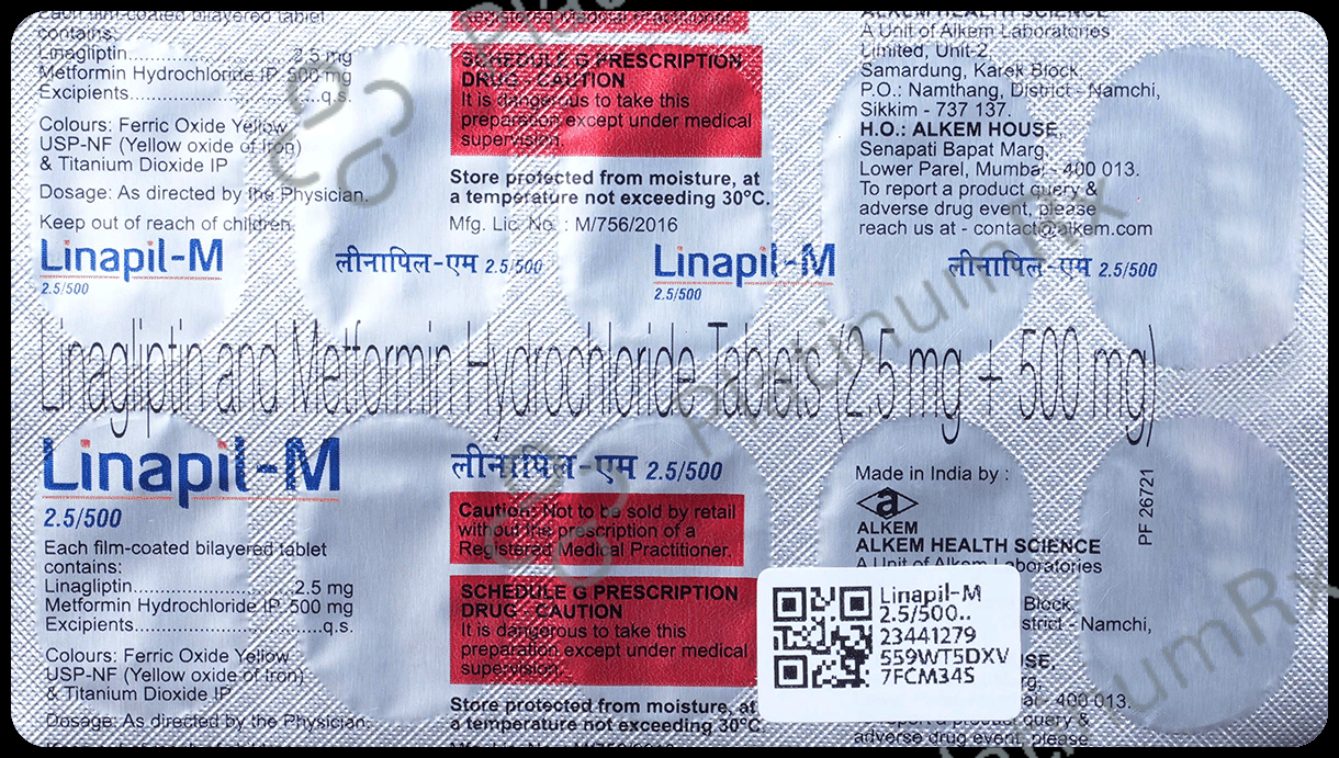 Linapil-M 2.5/500 Tablet