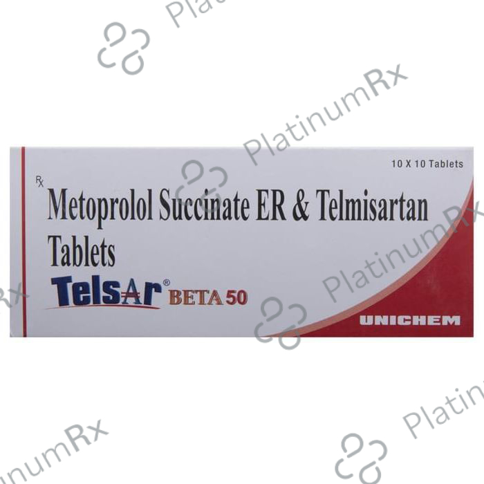 Telsar Beta 50 Tablet ER 10 tablets