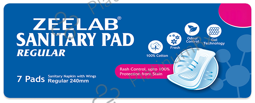 Zeelab Sanitary Pad With Wings Regular