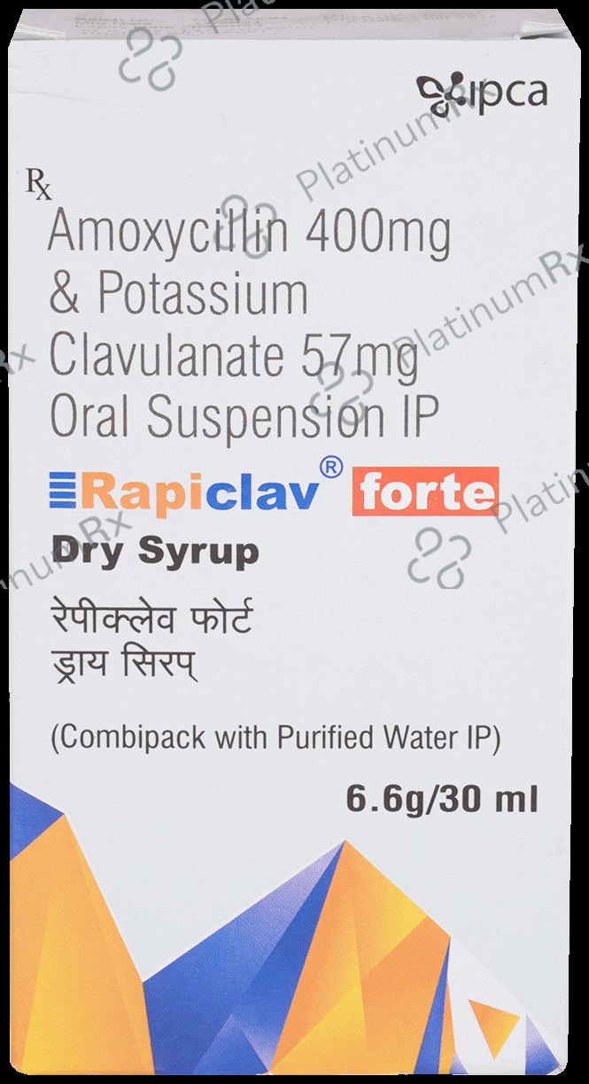Rapiclav Forte 400/57mg Dry Syrup 30ml