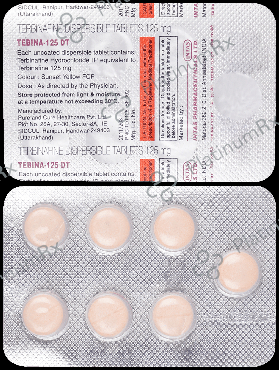 Tebina 125mg Tablet DT