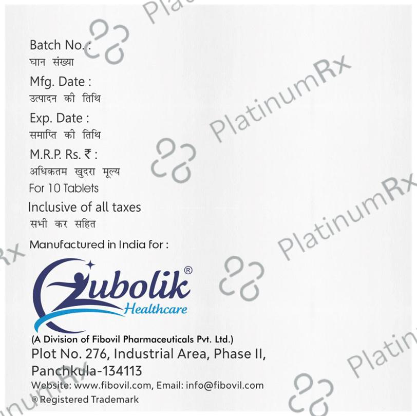 Zubomol MR 100mg/325mg/250mg Tablet