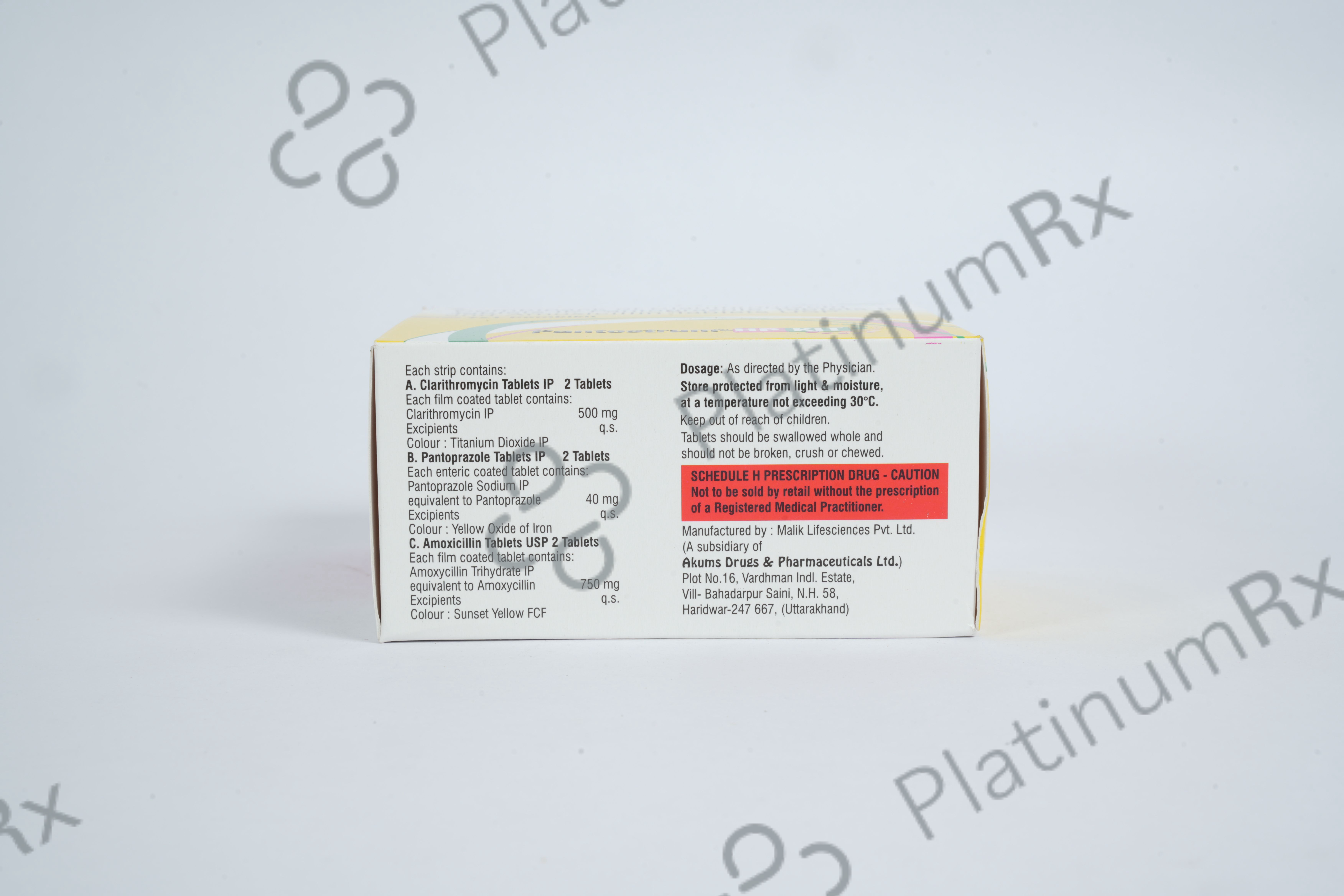 Pantostrum HP Kit 750/40/500mg Tablet 6s