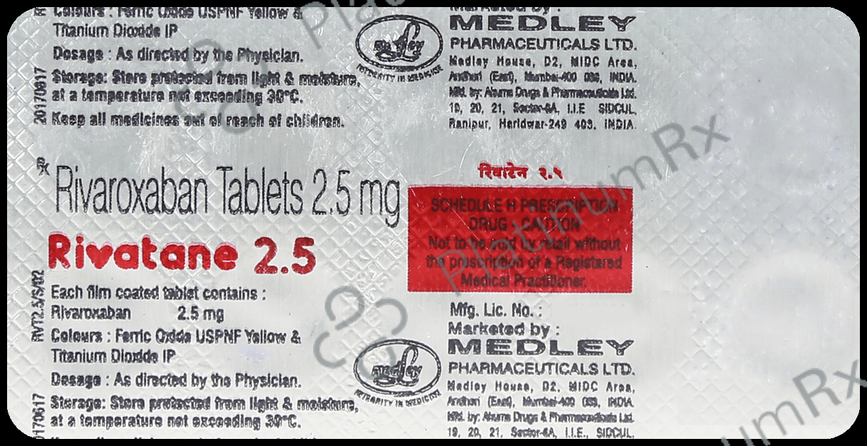 Rivatane 2.5mg Tablet