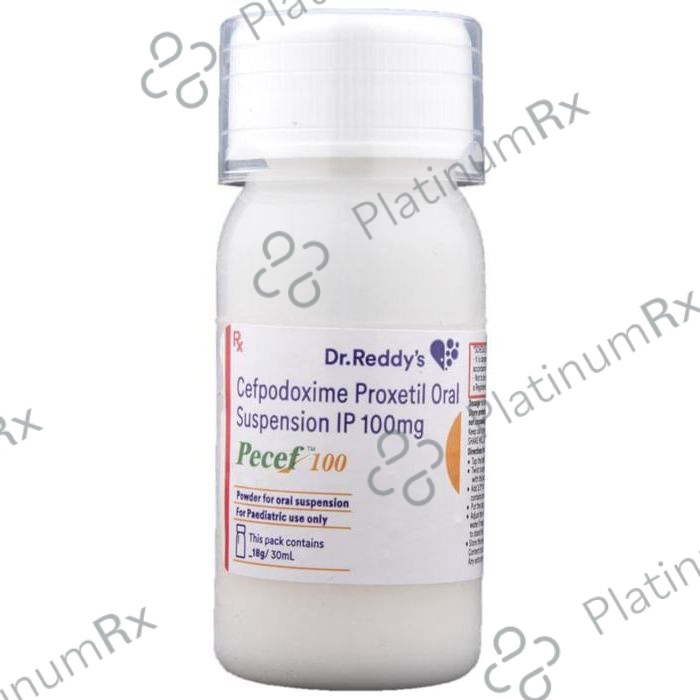 Pecef 100mg Powder For Oral Suspension 30ml