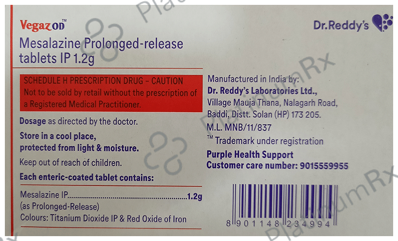 Vegaz OD Tablet PR 10 tablets