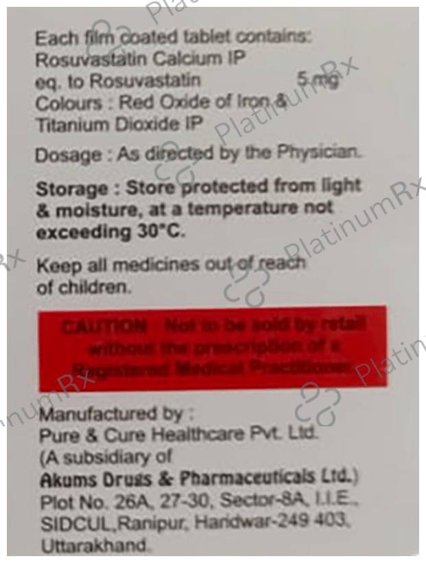 Rosycap 5mg Tablet 15s