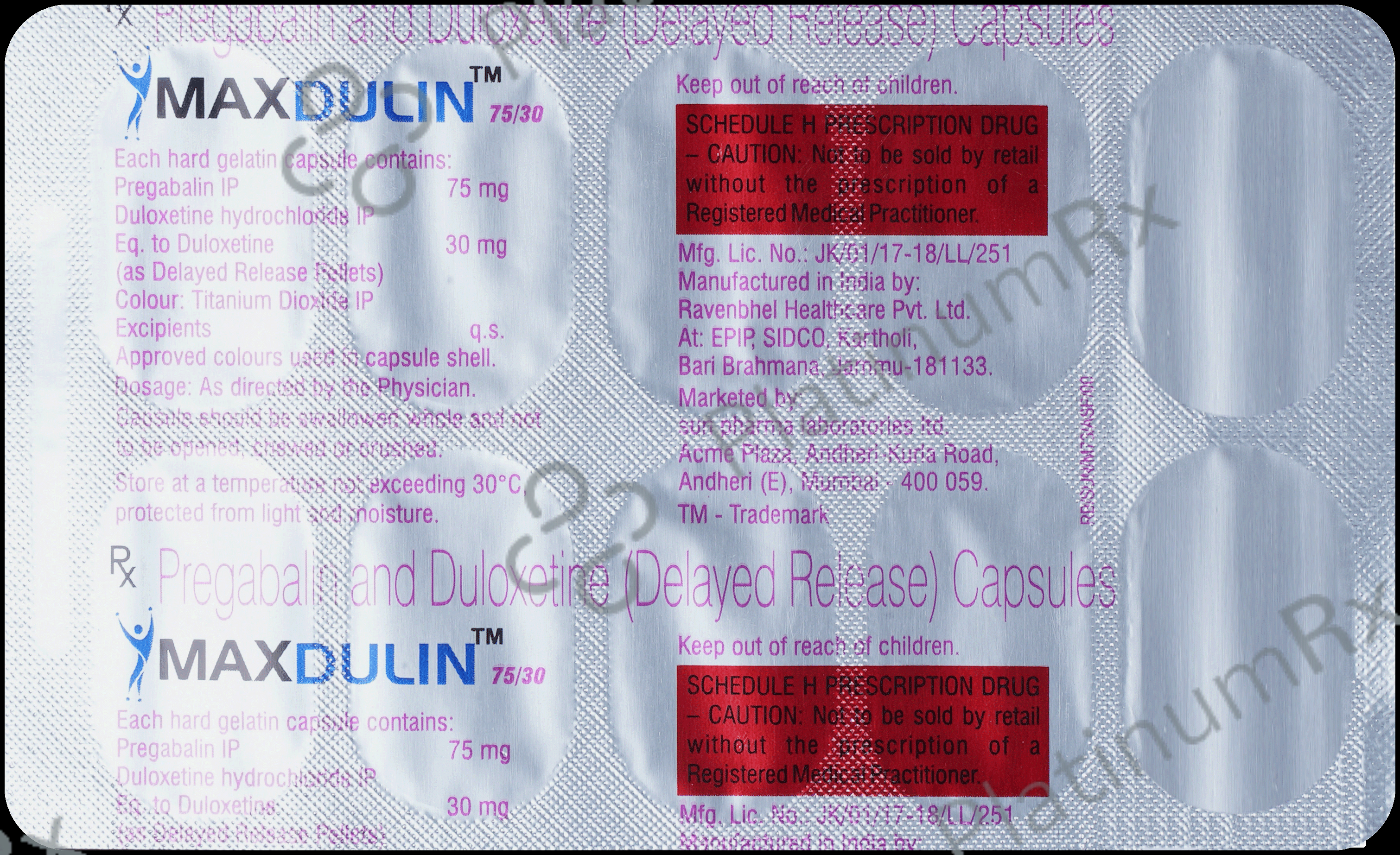 Maxdulin 75/30 Capsule DR