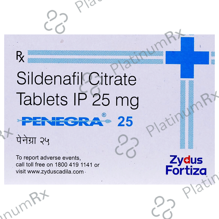 Penegra 25mg Tablet 4s