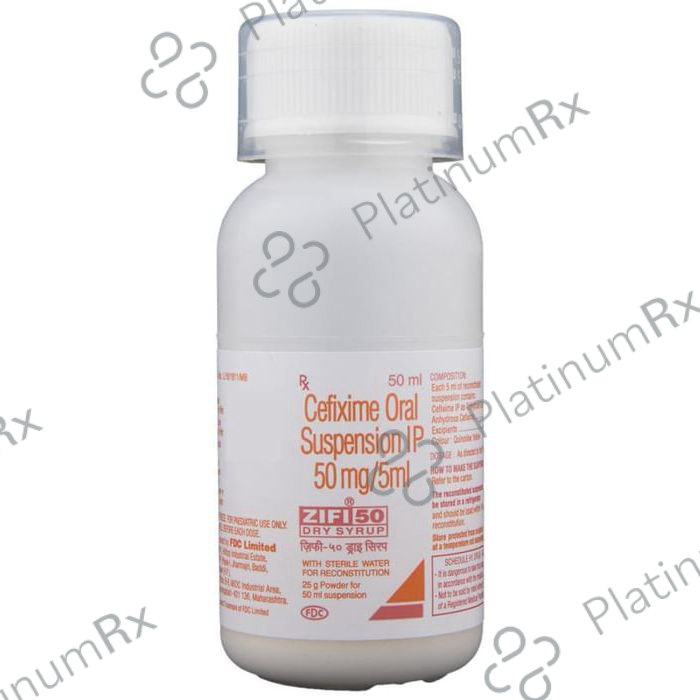 Zifi 50 Dry Syrup 50 Oral Suspension