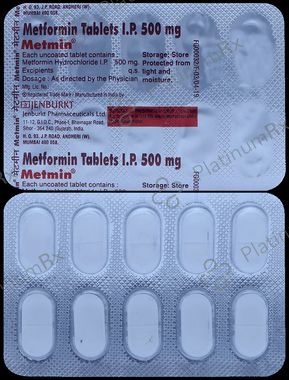 Metmin 500mg Tablet 10s