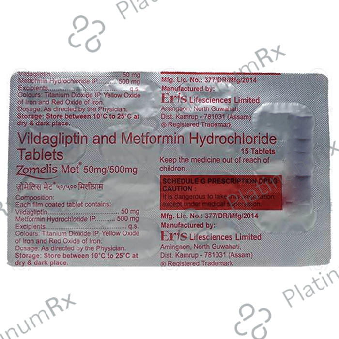 Zomelis Met 50/500mg Tablet 15s