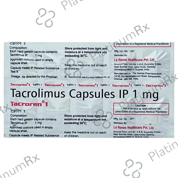 Tacroren 1mg Capsule 10s