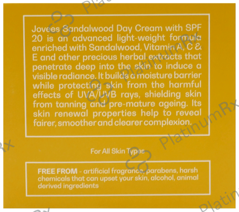 Jovees Sandalwood Protection Day Cream SPF 20