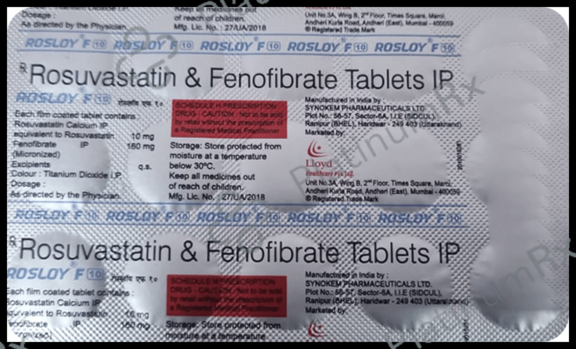 Rosloy F 10 10/160mg Tablet 15s