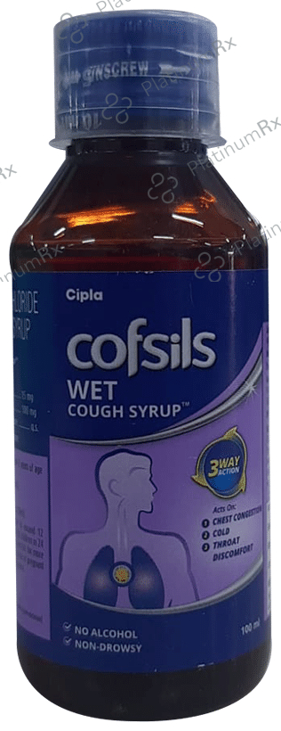 Cofsils Wet Cough 15/100mg Syrup 100ml