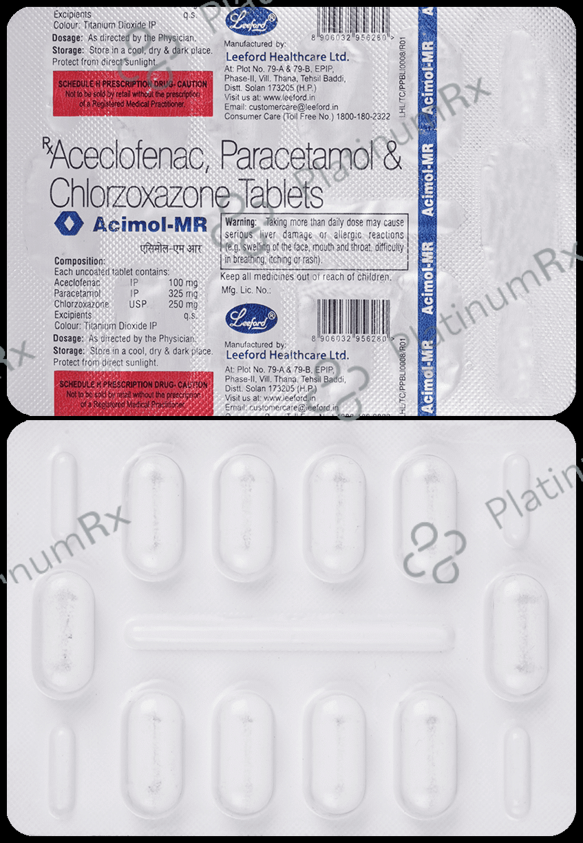 Acimol MR 100/325/250mg Tablet 10s