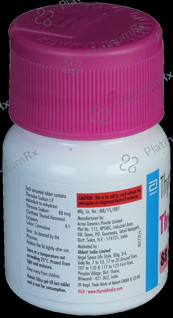 Thyronorm 88mcg Tablet 120s