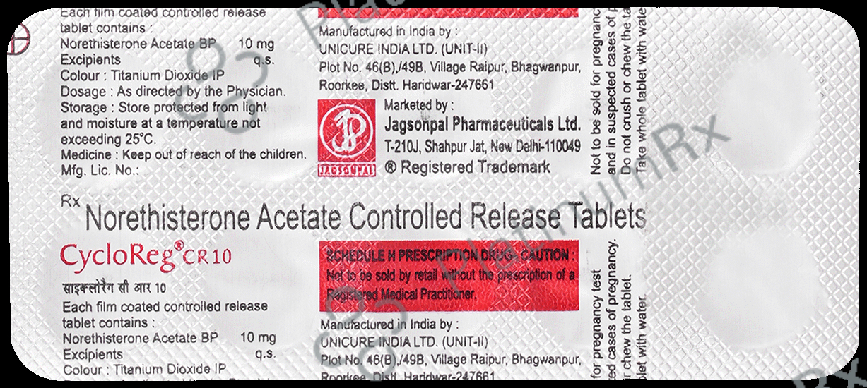 Cycloreg CR 10mg Tablet 10s