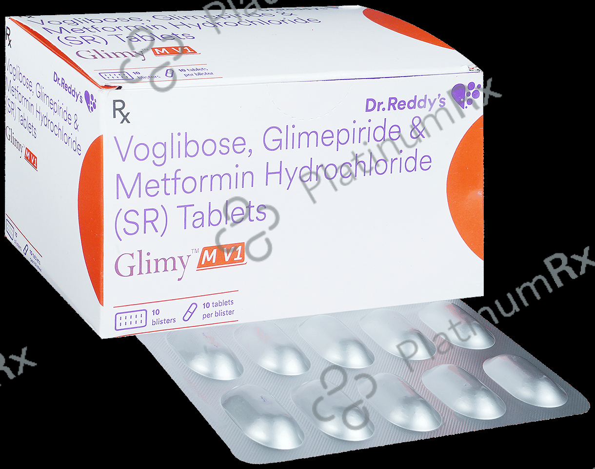 Glimy M V 1/500/0.2mg Tablet SR 10s