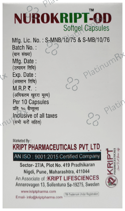 Nurokript-OD Softgel Capsule