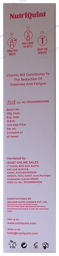 NutriQuint Vitamin B12 Oral Spray Guava