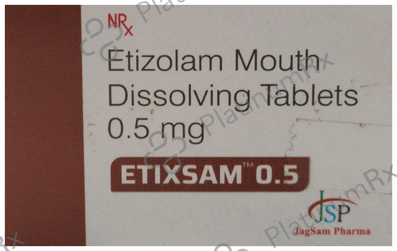 Etixsam 0.5mg Tablet