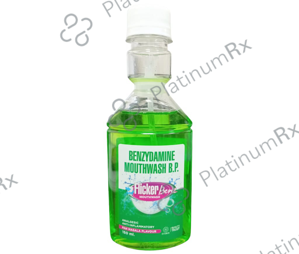 Flicker Benz 0.15% Mouth Wash 150ml