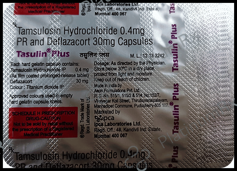 Tasulin Plus 0.4/30mg Capsule 10s