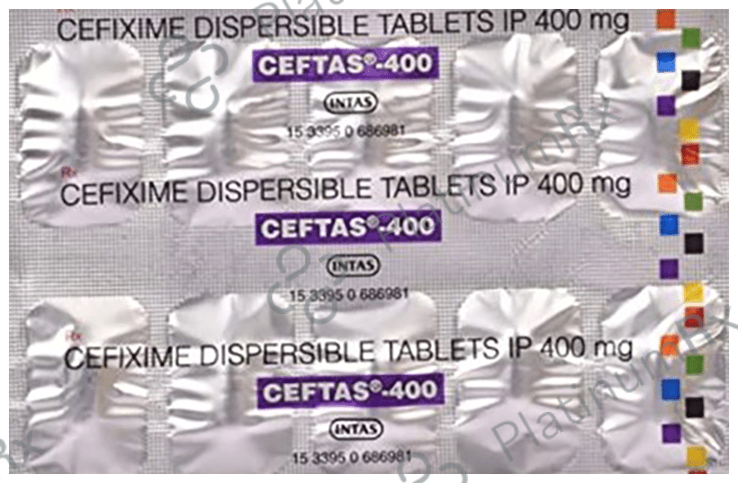 Ceftas 400mg Tablet DT 10s