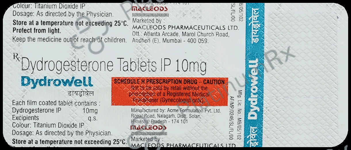 Dydrowell 10mg Tablet 10s