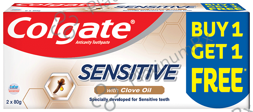 Colgate Sensitive Anticavity Toothpaste with Clove Oil (Mega Offer 2*80gm )