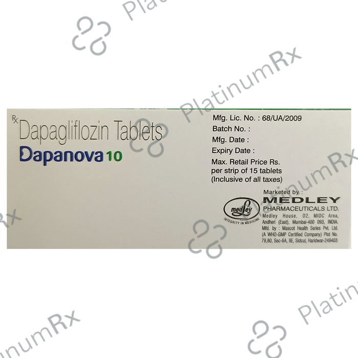 Dapanova 10mg Tablet 15s