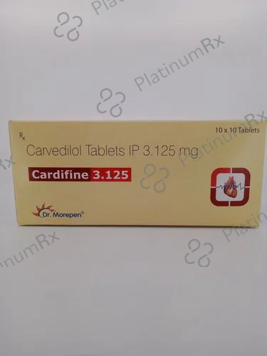 Cardifine 3.125mg Tablet 10s
