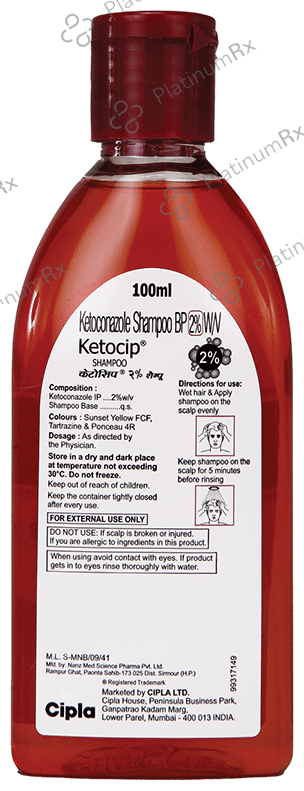 Ketocip 2% Shampoo 100ml