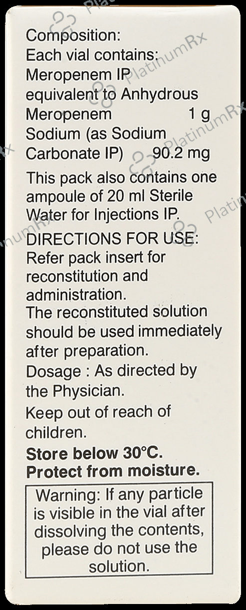 Mero 1gm Injection 1s