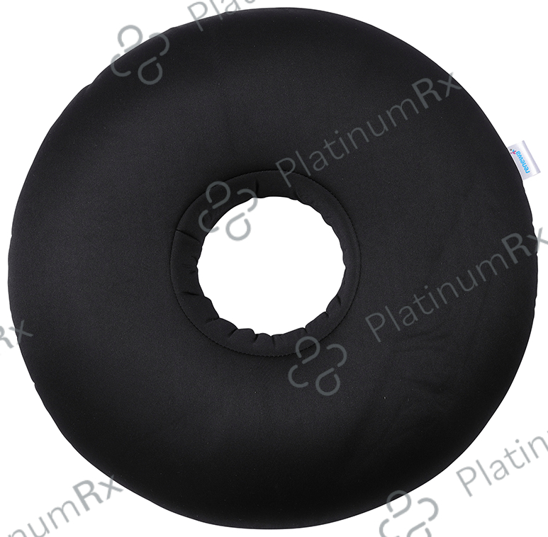 Renewa Donut Pillow for Tailbone Pain Orthopedic Coccyx Cushion for Tailbone pain for Sitting Soft PU Donut Cushion, Pillow for Piles, Hemorrhoid Donut Ring Coccyx Pillow Car Grey and Black
