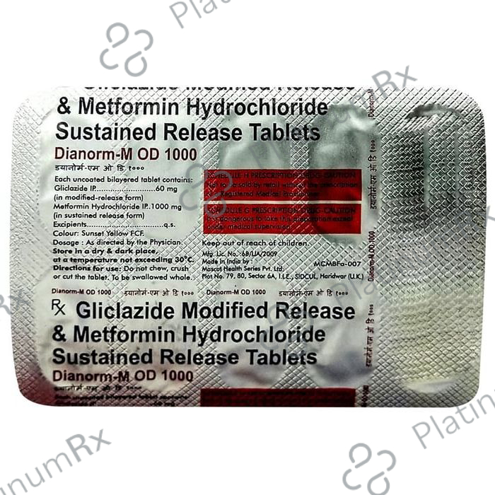 Dianorm-M OD 1000 Tablet SR 10 Tablet SR