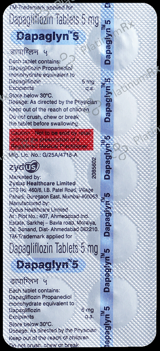 Dapaglyn 5mg Tablet 10s