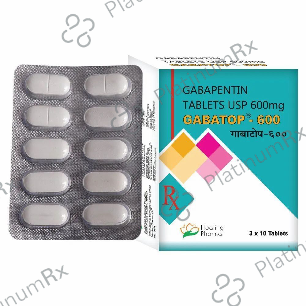 Gabatop 600mg Tablet 10s