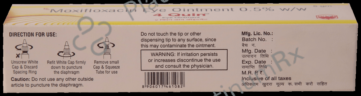 4 Quin 0.5% Eye Ointment 5gm