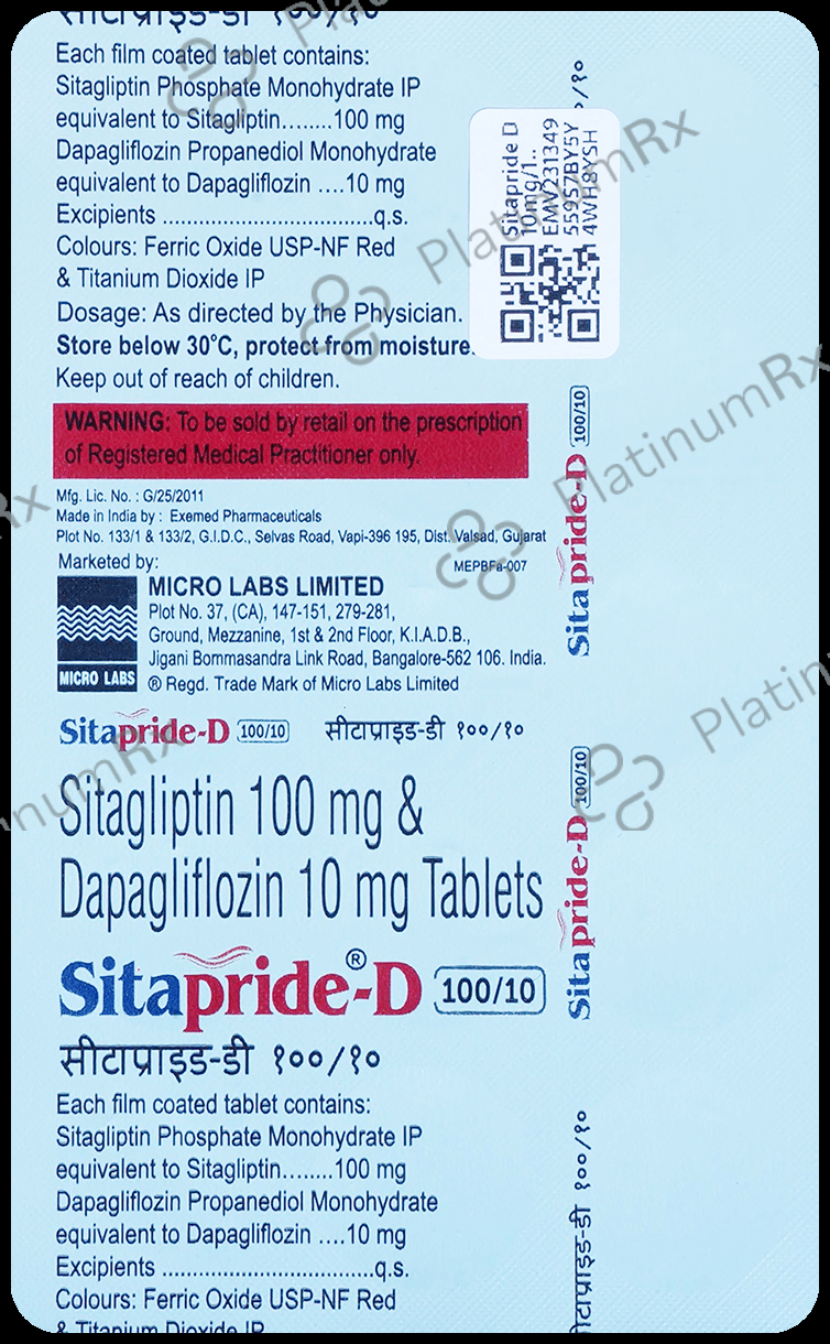 Sitapride D 10/100mg Tablet 15s