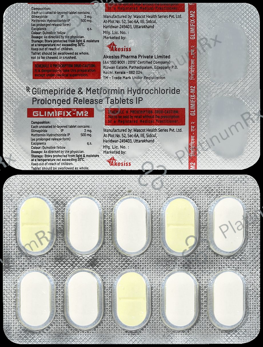 Glimifix M 2/500mg Tablet 10s