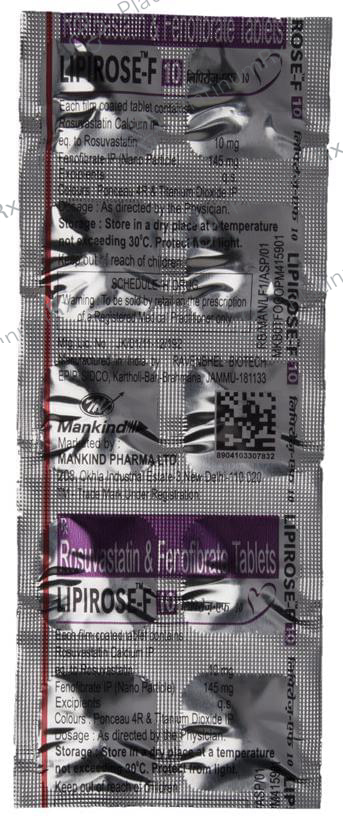Lipirose F 145/10mg Tablet 10s