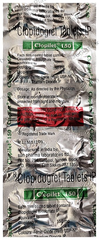 Clopilet 150mg Tablet 10s