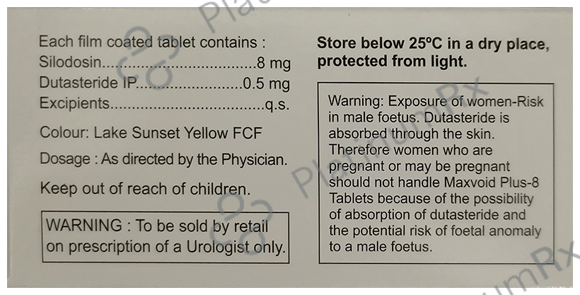 Maxvoid Plus 0.5/8mg Tablet 15s