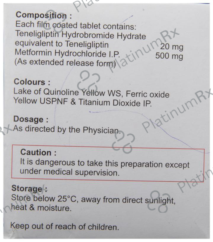 Tiban M 20/500mg Tablet ER 15s